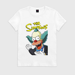 Женская футболка Krusty the clown