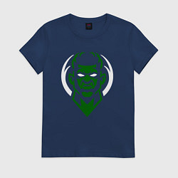 Футболка хлопковая женская Giannis deer, цвет: тёмно-синий