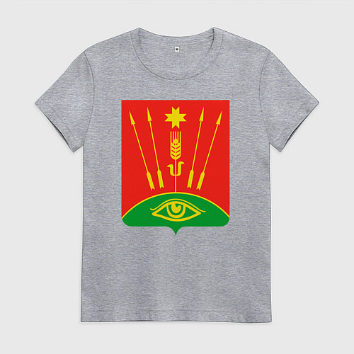 Женская футболка Глазовский район / Меланж – фото 1