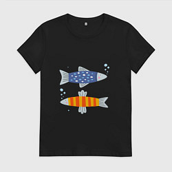 Женская футболка Две селедки