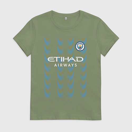 Женская футболка Эрлинг Холанд Манчестер Сити форма 2324 / Авокадо – фото 1