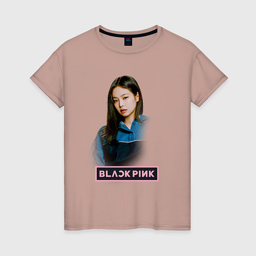Женская футболка Blackpink shut down / Пыльно-розовый – фото 1