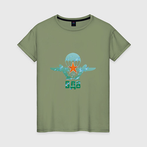 Женская футболка ВДВ десантура / Авокадо – фото 1