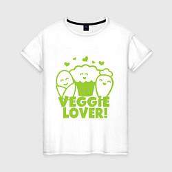 Женская футболка Veggie lover (овощелюб)
