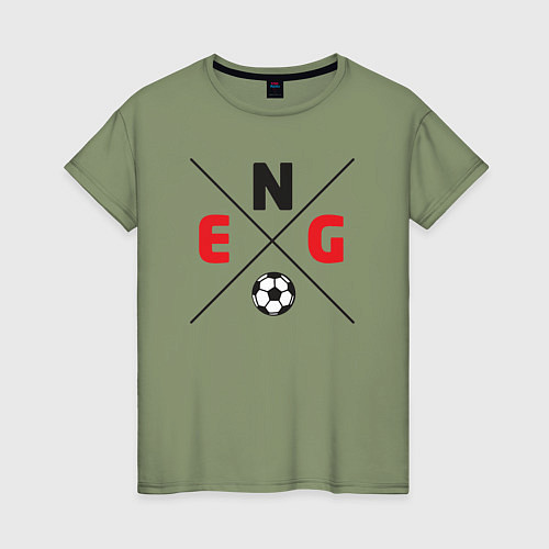 Женская футболка England / Авокадо – фото 1