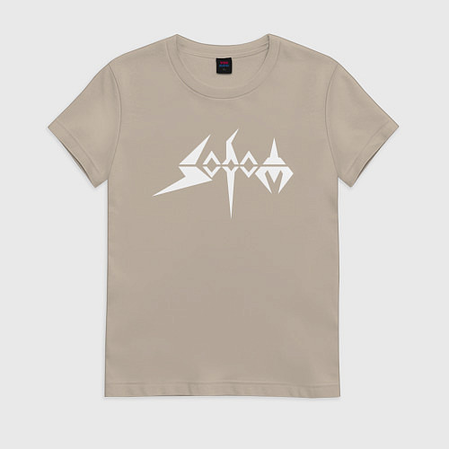 Женская футболка Sodom / Миндальный – фото 1