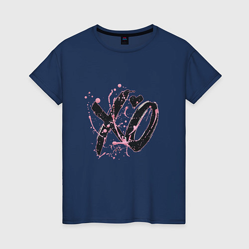 Женская футболка XO / Тёмно-синий – фото 1