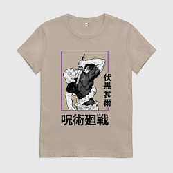 Женская футболка Магическая битва Toji Fushiguro