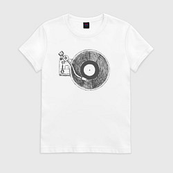 Женская футболка Vinyl style