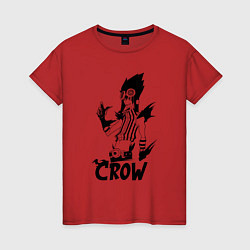 Футболка хлопковая женская Crow- Аниме Bakuman, цвет: красный