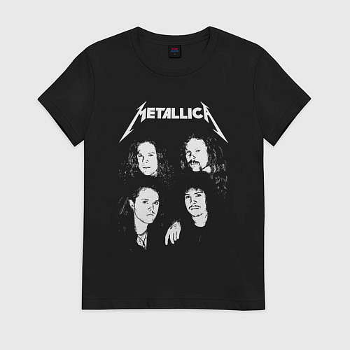 Женская футболка Metallica band / Черный – фото 1