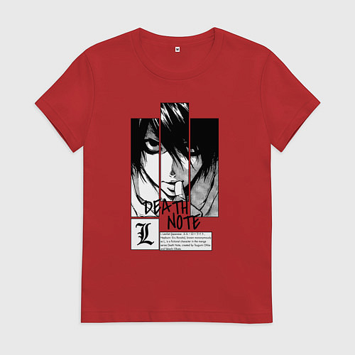 Женская футболка Death Note - L / Красный – фото 1