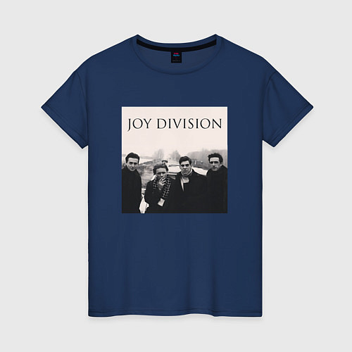 Женская футболка Тру фанат Joy Division / Тёмно-синий – фото 1