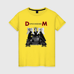 Футболка хлопковая женская Depeche Mode - Memento Mori 01, цвет: желтый
