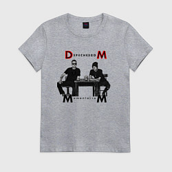 Футболка хлопковая женская Depeche Mode 2023 Memento Mori - Dave & Martin 02, цвет: меланж