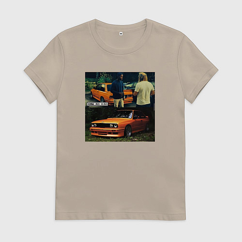 Женская футболка Frank Ocean - BMW M3 E30 / Миндальный – фото 1