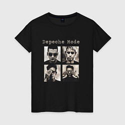 Футболка хлопковая женская Depeche Mode - Violator Live 01, цвет: черный