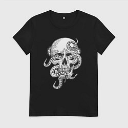 Женская футболка Skull octopus