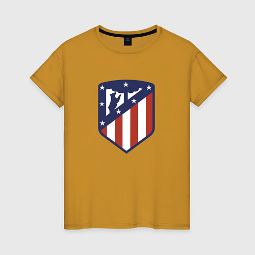 Женская футболка Atletico Madrid FC / Горчичный – фото 1