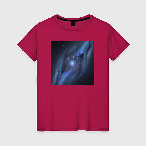 Женская футболка Космический путь / Маджента – фото 1