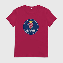 Женская футболка Saab sport auto