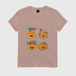 Женская футболка Веселые тыквы