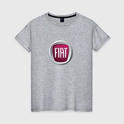 Футболка хлопковая женская Fiat Italy, цвет: меланж