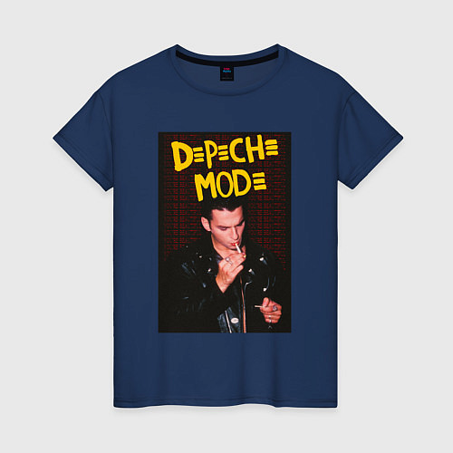 Женская футболка Depeche Mode Dave / Тёмно-синий – фото 1