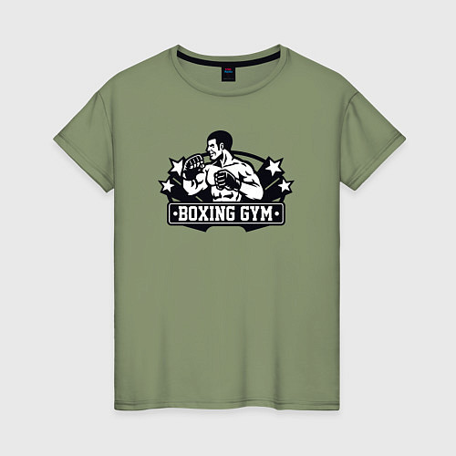 Женская футболка Boxing gym / Авокадо – фото 1