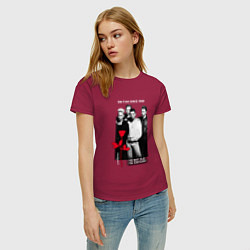 Футболка хлопковая женская Depeche Mode - Im vintage rose, цвет: маджента — фото 2
