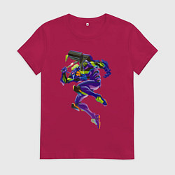 Женская футболка Био-робот евангелион 01