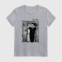 Футболка хлопковая женская Depeche Mode - Dave Gahan by Anton Corbijn, цвет: меланж