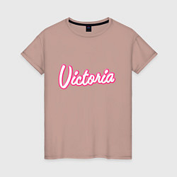 Футболка хлопковая женская Виктория в стиле Барби, цвет: пыльно-розовый