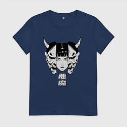 Женская футболка Маска демона Они