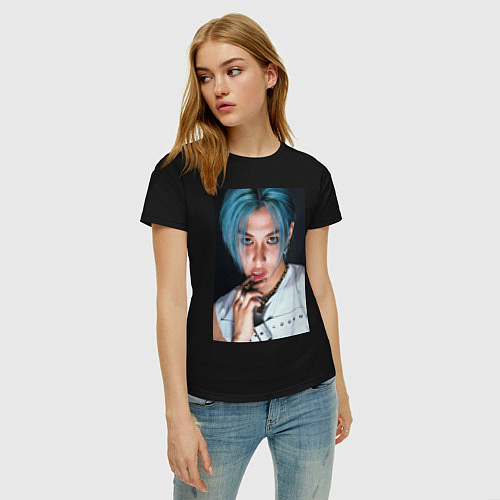 Женская футболка Felix Rock Star Stray Kids / Черный – фото 3