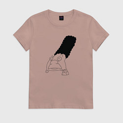 Футболка хлопковая женская Джеральд из Эй Арнольда, цвет: пыльно-розовый
