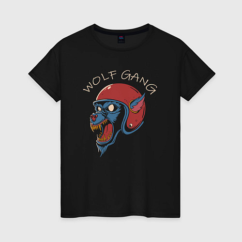 Женская футболка Wolf gang / Черный – фото 1