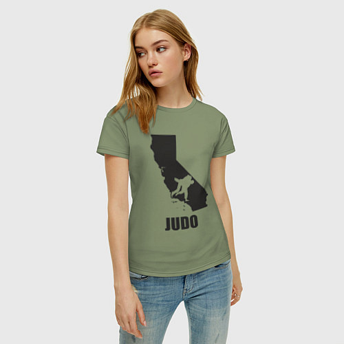 Женская футболка Дзюдо Калифорния / Авокадо – фото 3