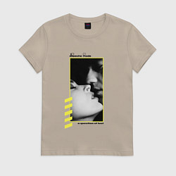 Футболка хлопковая женская Depeche Mode a question of lust, цвет: миндальный