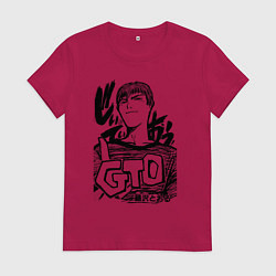 Футболка хлопковая женская Эйкити Онидзука - GTO, цвет: маджента