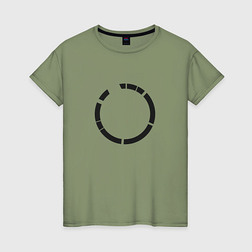 Женская футболка Минималистичный круг / Авокадо – фото 1