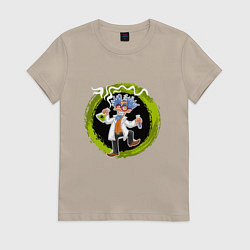 Женская футболка Безумный ученый