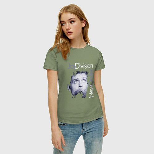 Женская футболка Joy Division - Ian Curtis / Авокадо – фото 3