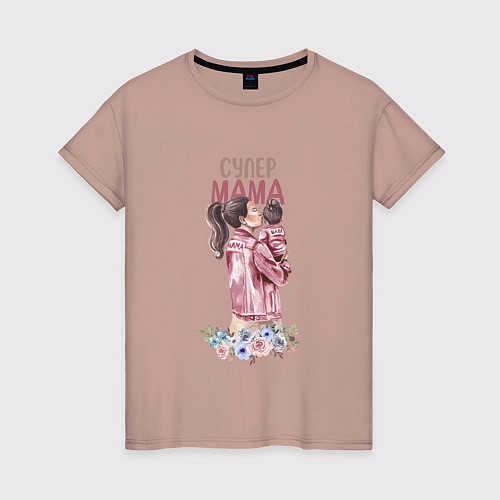 Женская футболка Материнская любовь / Пыльно-розовый – фото 1