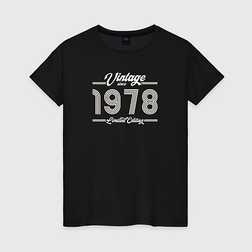 Женская футболка Лимитированный выпуск 1978 / Черный – фото 1