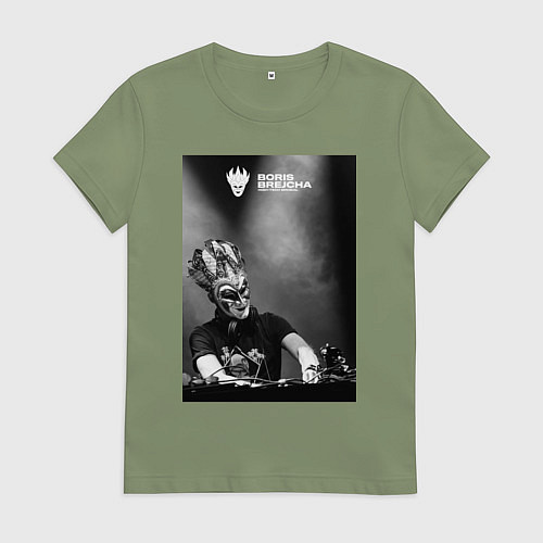 Женская футболка Boris Brejcha high tech minimal / Авокадо – фото 1