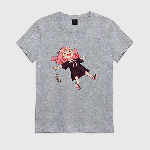 Женская футболка Аня из аниме и манги семья шпиона / Меланж – фото 1