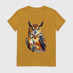 Женская футболка Мудрый филин
