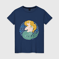 Женская футболка Спящая русалка