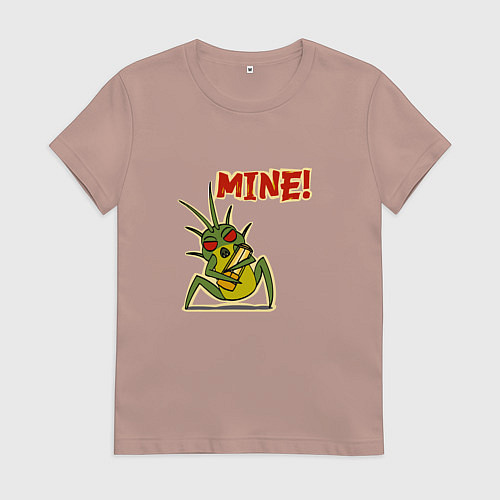 Женская футболка Lethal Company: Mine! / Пыльно-розовый – фото 1